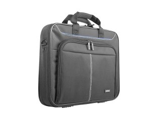 Torba Natec Doberman 17,3 czarna pojemna do laptopa z systemem trolley