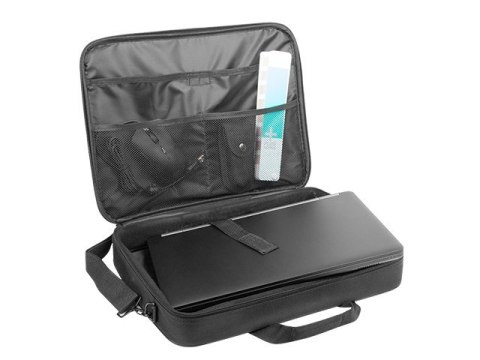 Torba Natec Doberman 17,3 czarna pojemna do laptopa z systemem trolley