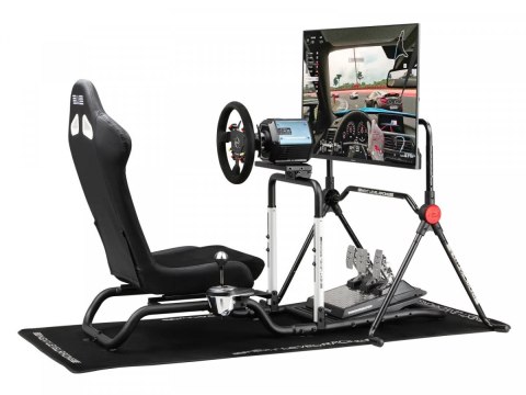 Next Level Racing Kokpit Victory Simulator ergonomiczny czarny zestaw wyścigowy