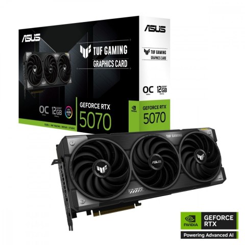 Karta graficzna Asus GeForce RTX 5070 OC TUF-RTX5070-O12G-GAMING wydajna do gier