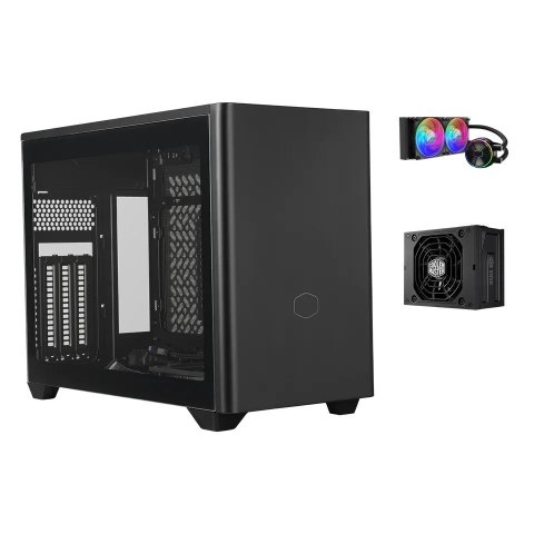 Cooler Master NR200P V2 czarna mini obudowa z hartowanym szkłem