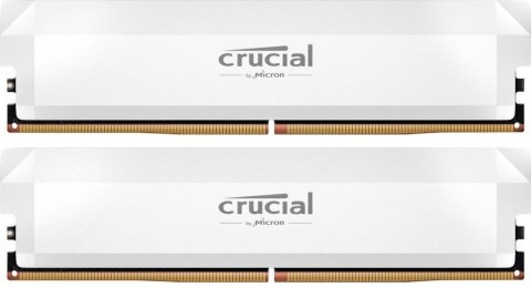 Pamięć Crucial DDR5 Pro OC 64GB 6000MHz CL40 biała z radiatorem