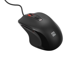 Mysz Natec Pigeon 2 4000 DPI przewodowa czarna do biura i grania