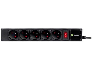Listwa zasilająca Tracer PowerGear 5m czarna 5 gniazd z zabezpieczeniem
