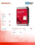 Dysk HDD Western Digital Red Pro 22TB 3,5 7200rpm SATA III niezawodny do NAS
