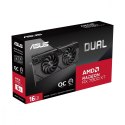 Asus Karta graficzna Dual Radeon RX 7800 XT OC Edition 16GB GDDR6 wydajna do gier