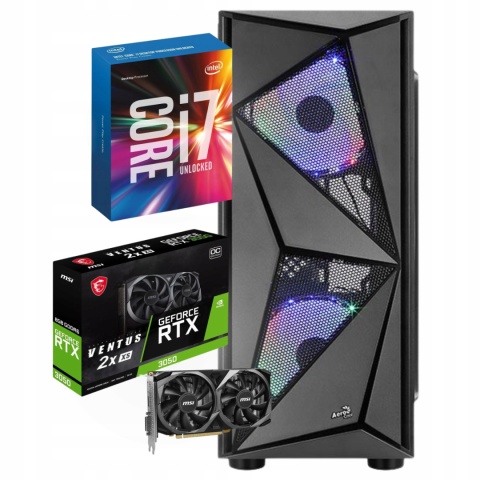 BSG Striker V1 Intel Core i7 NVIDIA GeForce RTX 3050 16GB DDR3 740GB HDD + SSD Windows 10 Pro