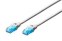 Kabel Digitus Patch cord U/UTP kat.5e 1m Biały sieciowy RJ45