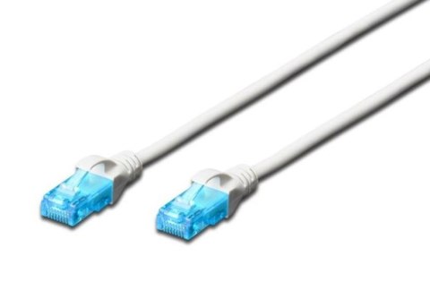 Kabel Digitus Patch cord U/UTP kat.5e 1m Biały sieciowy RJ45