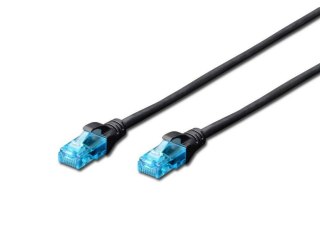 Kabel Digitus U/UTP kat.5e 1m czarny LAN do sieci