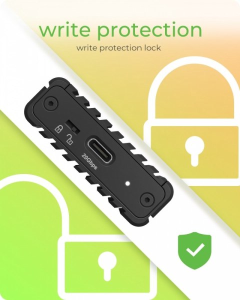 IcyBox Obudowa IB-1917M-C32a NVMe USB 3.2 lekka aluminiowa