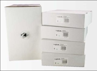 Kabel LogiLink CAT5e UTP 100m sieciowy szary do LAN