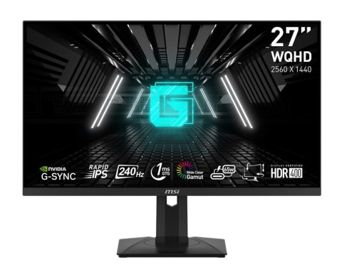 MSI Monitor G274QPX 27 LED QHD 240Hz czarny profesjonalny gamingowy