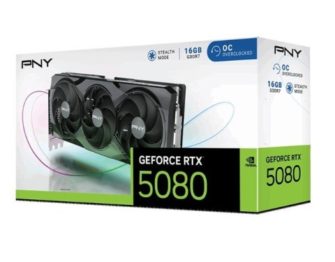 PNY Karta graficzna GeForce RTX 5080 OC 16GB 256-bit szybka wydajność