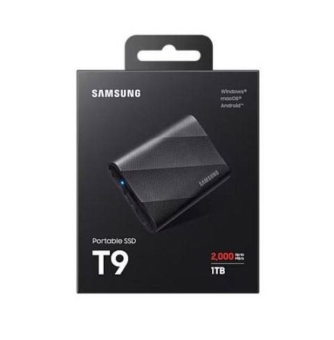 Dysk zewnętrzny SSD Samsung T9 1TB USB 3.2 szybki wydajny czarny