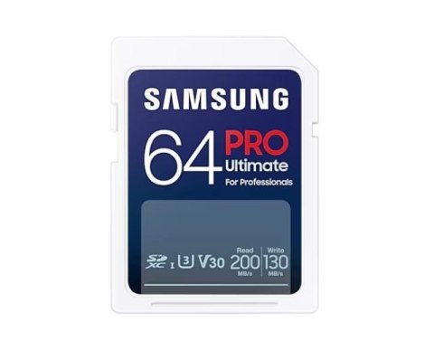 Karta pamięci SD Samsung Pro Ultimate 64GB UHS-I szybka niezawodna