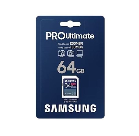 Karta pamięci SD Samsung Pro Ultimate 64GB UHS-I szybka niezawodna