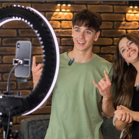 Bezprzewodowy mikrofon Technaxx TX-301 2 sztuki z redukcją szumów