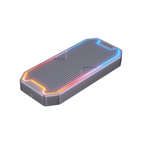 Obudowa Unitek S1210B M.2 SSD 10Gbps RGB gamingowa z aluminium