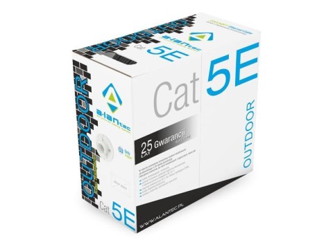 Kabel ALANTEC U/UTP kat.5E PE zewnętrzny żelowany 305m