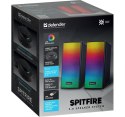 Głośniki komputerowe Defender Spitfire 2.0 Bluetooth 6W LED USB gaming
