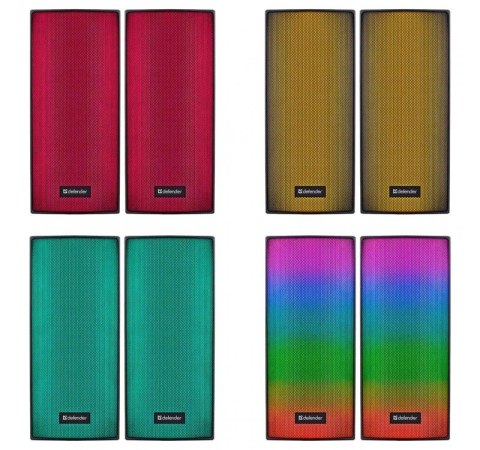 Głośniki komputerowe Defender Spitfire 2.0 Bluetooth 6W LED USB gaming