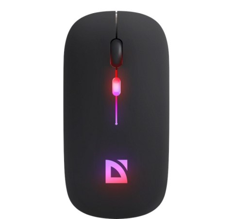 Mysz bezprzewodowa Defender TOUCH MM-997 akumulator RGB 1600 DPI czarna