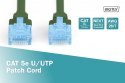 Digitus Patch cord U/UTP CAT 5e 10m zielony sieciowy kabel LAN