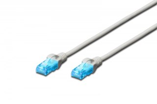 Digitus Patch cord U/UTP kat.5e PVC 7m szary kabel sieciowy