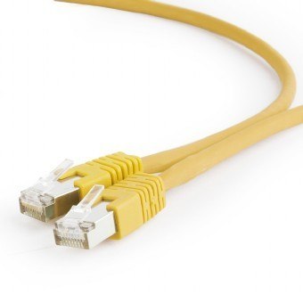 Gembird Patch cord Kat.6A S/FTP LSZHCU 0.25m żółty sieciowy kabel