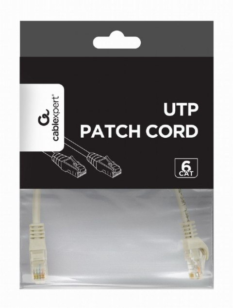 Kabel Gembird Patch cord kat.6 miedź UTP 7.5m szary szybkie połączenie
