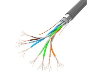 Kabel LAN FTP 100MB/S 100M CCA szary sieciowy wysokiej jakości