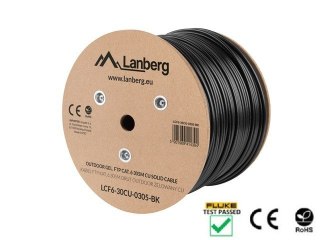 Kabel LAN FTP KAT-6 305M outdoor żelowany CU czarny