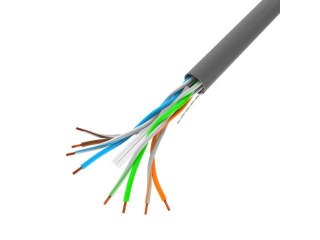 Kabel LAN UTP 1GB/S 100m szary drut CCA do sieci domowych