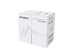 Kabel Lanberg UTP Kat 5e CU 305 m drut miedziany niebieski