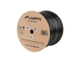 Lanberg Kabel UTP Kat.5E CU 305m outdoor czarny miedziany