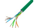 Kabel Lanberg UTP Cat 5e DRUT 305m zielony do sieci LAN
