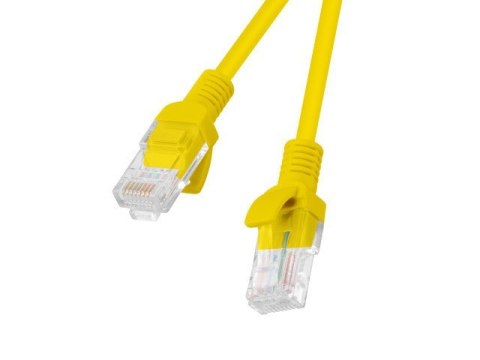 Lanberg Patchcord CAT 5e 0.25m żółty UTP 10-pack