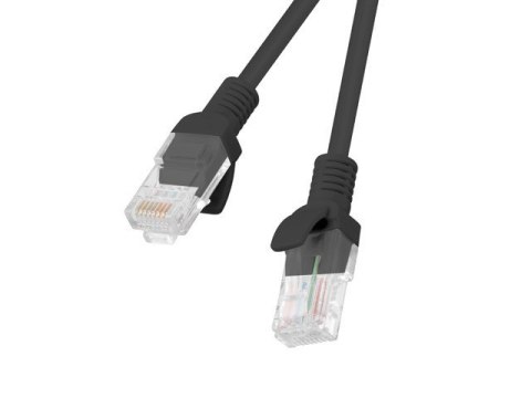 Patchcord Lanberg CAT 5E 2M czarny UTP 10-pack kabel sieciowy