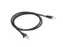 Lanberg Patchcord CAT 6 1m czarny UTP sieciowy z RJ45