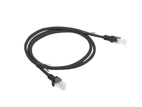 Lanberg Patchcord CAT 6 1m czarny UTP sieciowy z RJ45