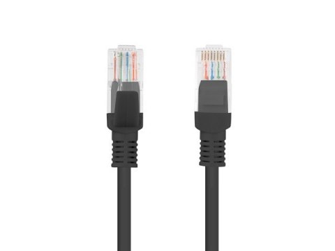 Lanberg Patchcord CAT 6 1m czarny UTP sieciowy z RJ45