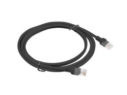Lanberg Patchcord kat.6 2M czarny UTP sieciowy kabel RJ45