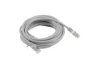 Patchcord FTP Lanberg PCF6-10CC-1000-S kat.6 10M szary ekranowany