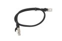 Patchcord Lanberg KAT.6 0.5m UTP czarny sieciowy kabel RJ45