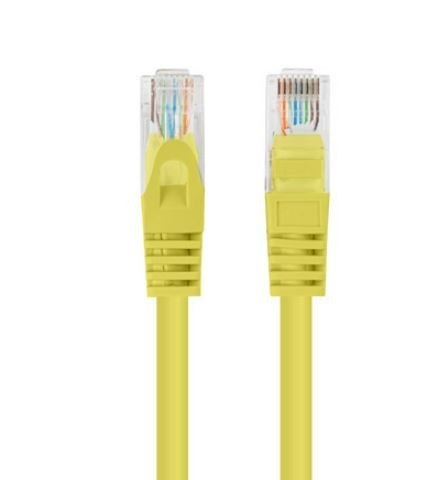 Lanberg Patchcord kat.5e UTP 3m żółty 10-pak szybki kabel LAN