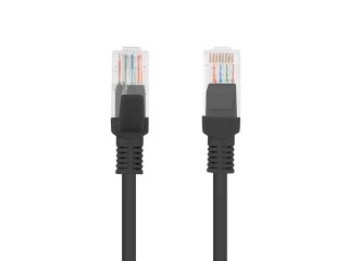 Patchcord Lanberg kat.6 0.25M UTP czarny wysokiej jakości kabel sieciowy