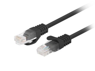 Patchcord Lanberg kat.6 UTP 0.25m czarny 10-pack fluke passed