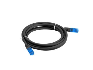 Lanberg Patchcord CAT 6a S/FTP 3m czarny kabel sieciowy