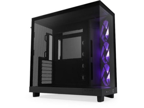 Obudowa NZXT H6 Flow RGB MIDI Tower czarna z oknem
